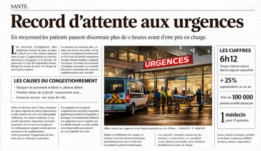 Record d'attente aux urgences